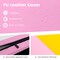 2 Inch Thick Folding Exercise Mat 120 x 48 Gym Mat EPE Foam Padding PU Leather Surface with Carry Handles Hook Loop Connection for Training Use